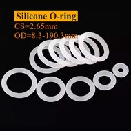 O-ring gasket CS2.65mm*ID3-185mmOD8.3-190.3mm O-ring white silicone seal ring food grade seal waterp