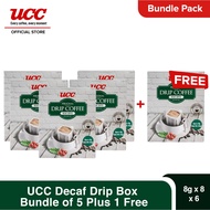 UCC Drip Coffee Decaf Box Bundle of 5 Plus 1 Free