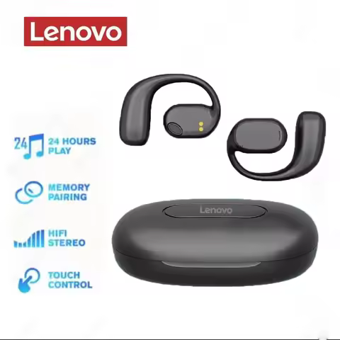 Original Lenovo Portable Wireless Headphones Bone Conduction Earphones Bluetooth 5.3 HiFi 9D Stereo 