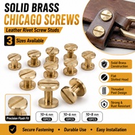 Brass flat curved male-female screw, male-female rivet, I-shaped belt screw rivet Solid Brass Belt R