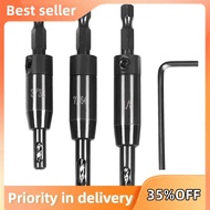 3 PCS Self Centering Drill Bit Set 3/32inch, 7/64inch,1/8inch, Bit,Self-Centering Hinge Drill Bit