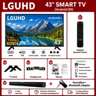 LGUHD Smart TV 43 inch Android TV murah 43 Android 14 LED Digital TV With Netflix YouTube Google WIF