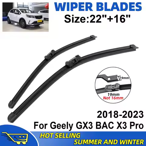 2PCS Wiper Blades Set Kit For Geely GX3 BAC X3 Pro 2018-2023 Front Windshield Brushes Windscreen Win