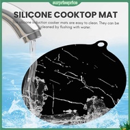 surpriseprice| Induction Cooker Mat Hob Top Cover Silicone Induction Cooktop Mat Heat Insulated Protector Pad Kitchen Supplies Round/rectangular Reusable Durable