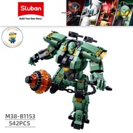 Đồ Chơi Lắp Ráp Kiểu LEGO Sluban Mô Hình Trưng Bày Robot Biến Hình Trong Series Phim Pacific Rim Mec