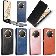 Retro Up and Down Flip Leather Phone Case for Honor X9C Smart X7C X9B X6B X5B Plus Magic 7Lite 6Lite