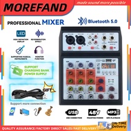 Mixer audio sound system Mixer amplifier Power mixer amplifier 48V karaoke mixer 4 channel Sound mixer Bluetooth &amp; USB