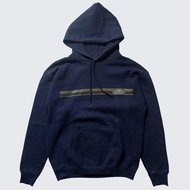 1990s Bitch Skateboards Stripes Round Pull Over Hoodie - Unisex - M