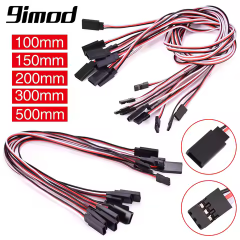 100mm 150mm 200mm 300mm 500mm Servo Extension Cable Servo Wire For RC Futaba JR Male to Female Servo