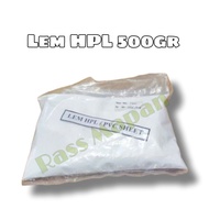 PUTIH White HPL/PVC SHEET Glue Tachosheet Deccosheet Supercon HPL 0.5Kg 500gr packaging