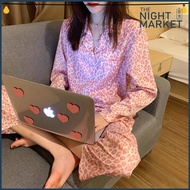 [TEB] Womens Pyjamas Gaya Kotak Kotak Checkered Baju Tidur Pyjamas Seluar Tidur Wanita pajamas set w