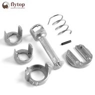 FLYTOP 7Pcs/Set Car Front Left Right Door Lock Cylinder Kit Replacement Parts For BMW E46 3 Series 1