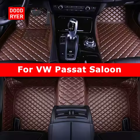 DOODRYER Custom Car Floor Mats For VW Passat Saloon B5 B5.5 B6 B7 B8 B9 Auto Carpets Foot Coche Acce