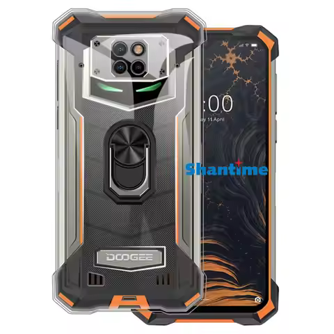 Luxury Shockproof Ring Holder For Doogee S88 Pro Case Soft Silicone TPU Protective Holder Cover For 