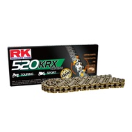 Kawasaki ER6, Versys650, Ninja 650, Z650 Chain Sprocket Set Rantai RK Sprocket Set X-Ring Gold Chain