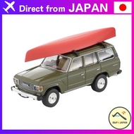 TOMYTEC Tomica Limited Vintage Neo 1/64 Scale LV-N279e Toyota Land Cruiser 60 Olive with Canoe and F
