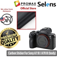 Sony A73 Sticker Carbon Fiber Skin adhesive Anti-Scratch Anti-Wear Body Skin Cover Protector Film fo