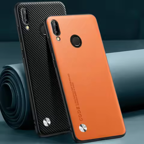 For Honor Note 10 Carbon Fiber PU Leather Hard Cover Case,Matting Anti-Shock Hard Case For Honor Not