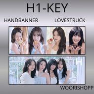 HAND BANNER H1-KEY LOVESTRUCK 2 SIDES KPOP HANDBANNER UNOFFICIAL HWISEO RIINA SOEI YEL