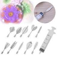 New 11pcs/Set 3D Cake Syringe Decor Tools Gracilaria Gelatin Jelly Art Needles