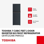 Toshiba Two Door Refrigerator Inverter 7 cu. ft - 9 cu. ft Origin Inverter