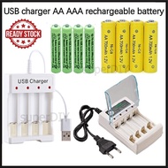 USB charger ni-cd ni-mh AA AAA rechargeable battery 1.2V 1.5v 4 Slots Fast Charging remote tv Toys k