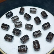 Loose beads ice type obsidian back pattern barrel beads ice obsidian barrel beads accessories bead s