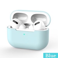 屯團百貨 - 淺藍色 Apple AirPods Pro 保護套 無線充電盒 耳機保護套 耳套 防滑防丟 無線充電不含扣