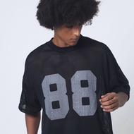 AGMAN Mesh Jersey Oversize Boxy Mesh T-Shirt