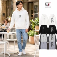 Men's Loose Gray Hoodie Printed R, Cotton FleeceJacket size 45-80kg - Local Brand EDGE CLOTHING 38