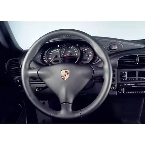 Hand Stitched Soft Suede（style）Non-slip Steering Wheel Cover for Porsche Carrera Boxster S 911 986 9