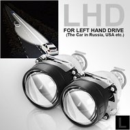 2.5นิ้ว Universal Bi Xenon HID เลนส์โปรเจคเตอร์เงินสีดำ Shroud H1 Xenon หลอดไฟ LED H4 H7รถจักรยานยนต์ไฟหน้ารถ