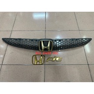 Honda Fit GD1 GD3 Type S Grill Honeycomb Titanium Color Gold emblem Logo / Modulo xx Gold Logo Emble