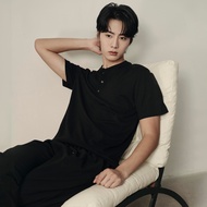 [ Online Exclusive ] Giordano Mens Korea Collection Henley Neck Tee 01025564002 เสื้อยืดผู้ชาย เสื้อ