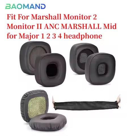 Ear Pads For Marshall Monitor 2 Monitor II ANC MARSHALL Mid for Major 1 2 3 4 Headphones Replacement
