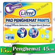 Lifree Pad Penghemat Pants Lapisan Penyerap Popok Celana Dewasa 45cm Ekonomis