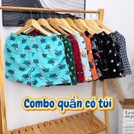 Men's Shorts Combo has a convenient pocket made of cool, stretchy cotton that absorbs sweat from 40-