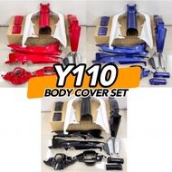 READY STOCK 🔥 YAMAHA Y110 BODY COVER SET ( DV-BLUE / MR-RED / BG-BLACK ) Y110 SS Y110SS Y110 SS1