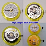 Watch Movement Tianjin Seagull 2836 Movement Three-Hand Dual-Calendar White Movement Gold Movement 2