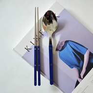✲ALSEEP✲ Elandil Cher Home Use 304 Stainl Steel Utensils Chopstis And Spoon Small Pub Korean Sle Din