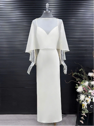 Đầm lụa dáng dài kèm áo choàng sang trọng quyến rũ Choice Dress