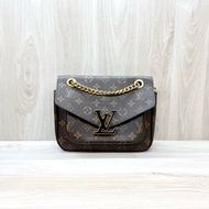 LV原花大logo Passy磁吸釦肩側背包M45592