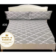 BEDSHEET SET CANADIAN COTTON 3 in 1 FULL GARTER FITTED SHEET FAMILY SIZE 54X75X6 BED SHEET