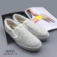 [ส่งเร็วพิเศษ!] HOGO รองเท้าผ้าใบผู้หญิง รองเท้าผ้าใบ สลิปออน นิ่มสุดๆ กันลื่น ทนทาน คู่เดียวเอาอยู่