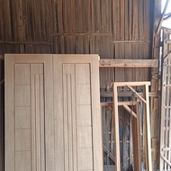 SET KUSEN 2 PINTU KAYU + JENDELA KIRI KANAN