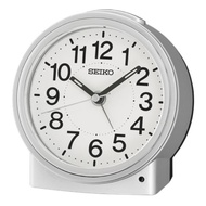 [Powermatic] Seiko QHE199S White Dial Silver Case Alarm Clock