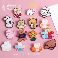 Candy Jewelry Cartoon Brooches Pins Acrylic Rabbit Bear Dog Badge Cute Brooch for Clothing Bag Fashion Accessories Breastpins