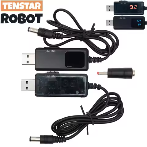 USB Boost Converter DC 5V to 9V 12V USB Step-up Converter Cable + 3.5x1.35mm Connecter For Power Sup