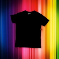 Premium Cotton Plain Black T-Shirt Baju Kosong