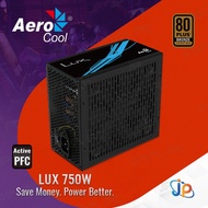 Aerocool LUX 750W PSU - Power Supply 750 Watt 80+ Bronze